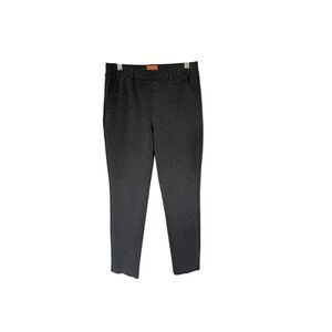 MARY CRAFTS Women's Charcoal Grey Textured Knit Pants Size 4 Pull On Stretch‎